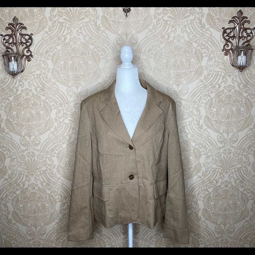 Rafaella texture double Button Blazer with pockets